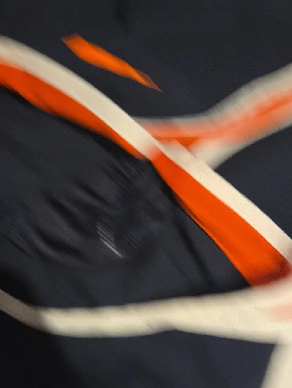 Nike Women’s Navy Athletic Shorts with Orange and White Trim